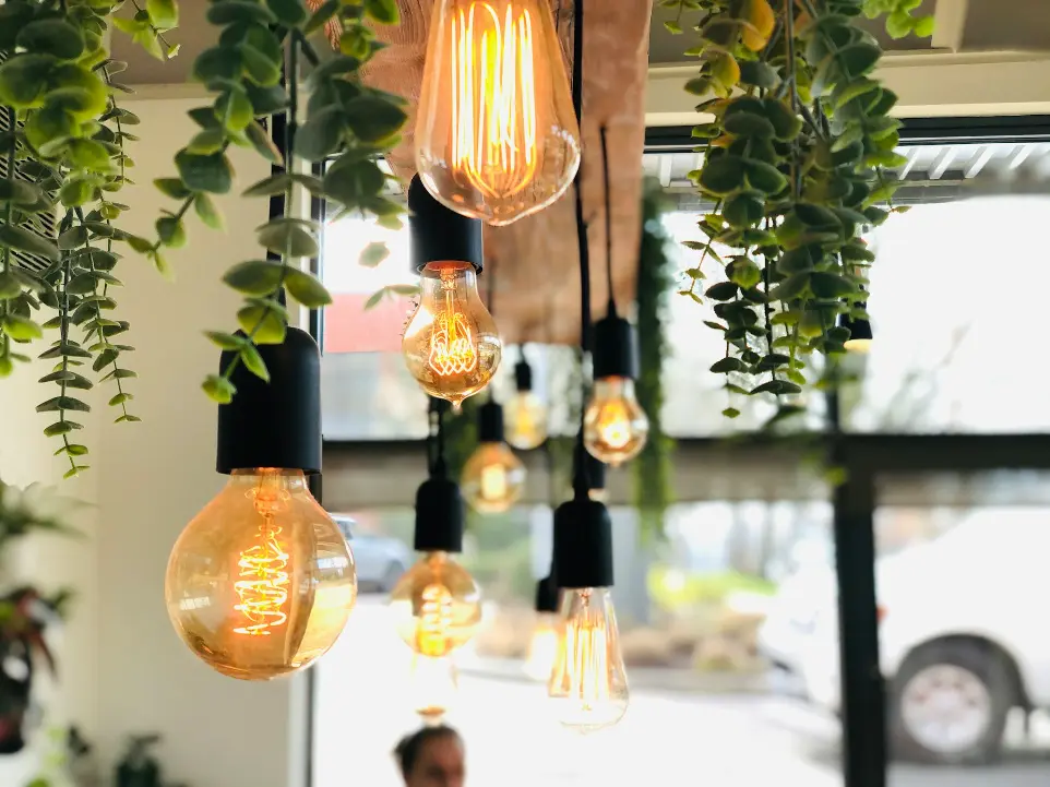 yellow and green hanging decor