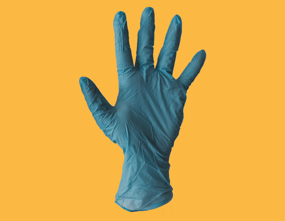 picture of a disposable glove