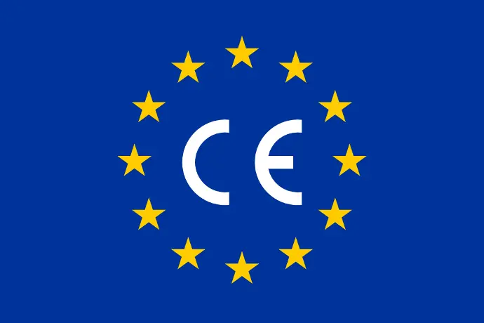 ce logo inside EU flag