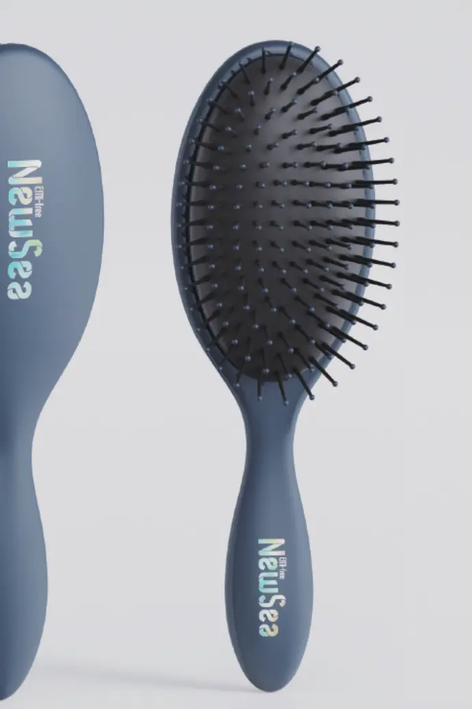 hairbrush made of recycled ocean plastic