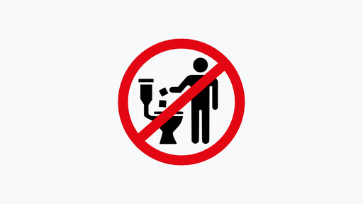 België niet doorspoelen symbool download: SVG, PNG en PDF